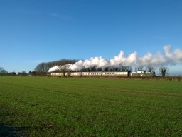 Steam &amp; Diesel on one train